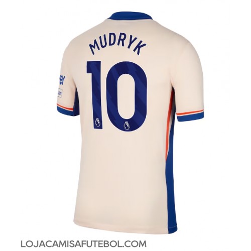 Camisa de Futebol Chelsea Mykhailo Mudryk #10 Equipamento Secundário 2024-25 Manga Curta